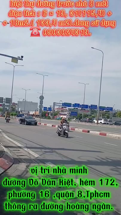 Biệt thự 3 tầng quận 8, 115m² giá 13.1 tỷ - Sổ hồng chính chủ, không quy hoạch!