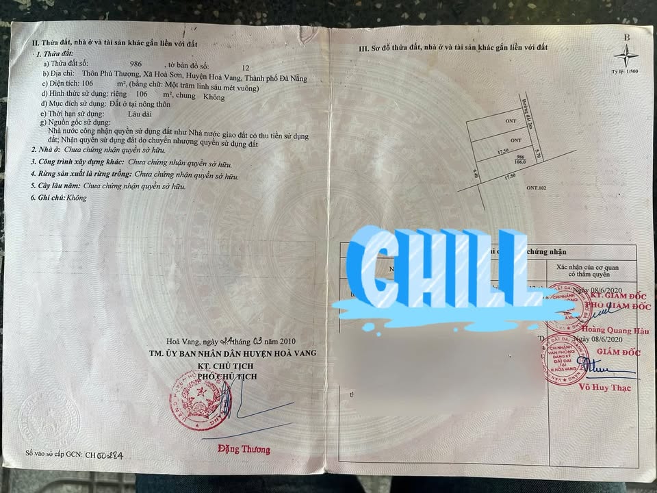 Đất Hòa Sơn Hòa Khánh Đà Nẵng 106m² - Vị trí đẹp, tiềm năng sinh lời!