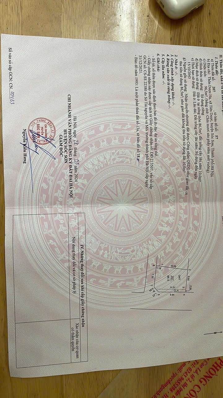 Đất nền Tiên Dược, Sóc Sơn 96m² giá chỉ từ 30 triệu/m² - Lô góc 2 mặt tiền đẹp mắt!