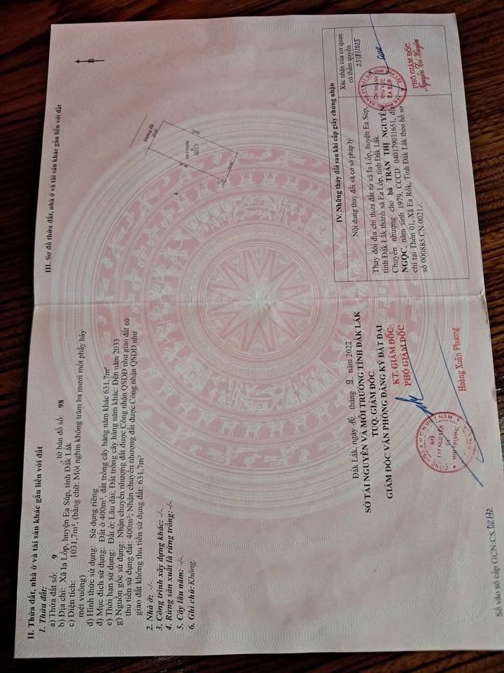 Đất nền xã Ia Lốp, huyện Ea Súp, Đắk Lắk 1000m² - Giá đầu tư chỉ 180 triệu!