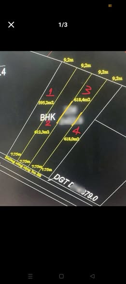 Đất nền liền kề Ấp 1 Bình Đức, Long An - Diện tích 608m² - Giá chỉ từ 380 triệu!