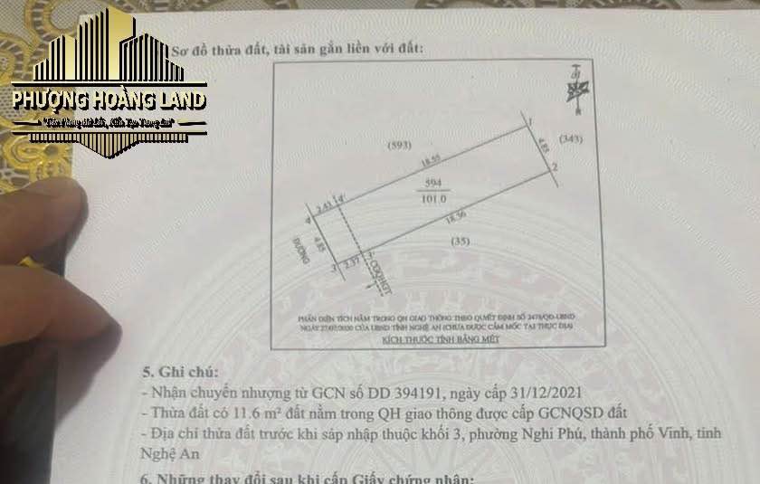 Bán đất mặt đường Đồng Yên, Xóm 3 Nghi Phú, 101m² giá 3 tỷ - Đầu tư sinh lời