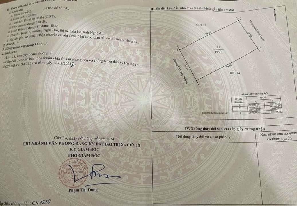 Đất thổ cư Cửa Lò 195m² giá 5 tỷ - Vị trí đắc địa gần trường học!