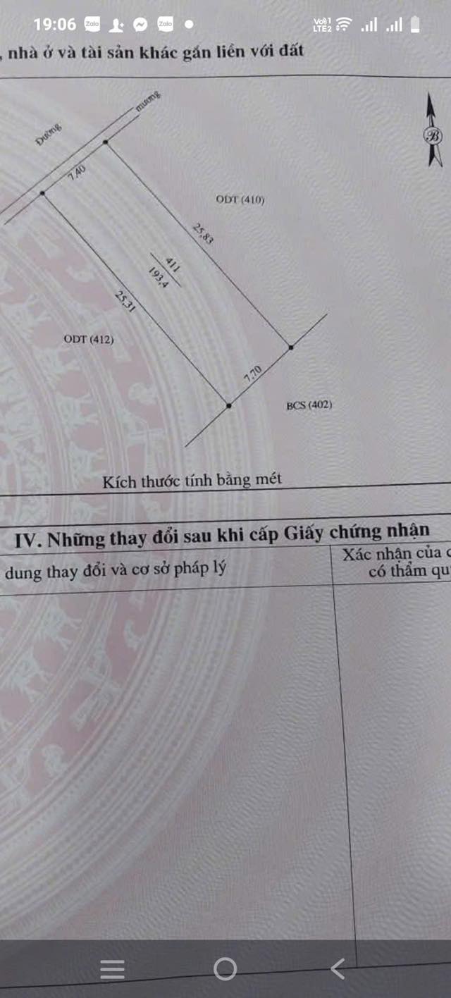 Đất nền Cầu Giát, Quỳnh Lưu 193.4m² giá 1 tỷ - Đường thông ô tô vào tận nơi!
