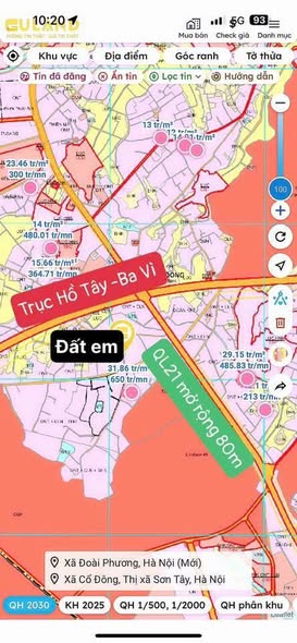 Đất nền Hòa Lạc 100m² giá 2 tỷ - Cơ hội đầu tư không thể bỏ qua!