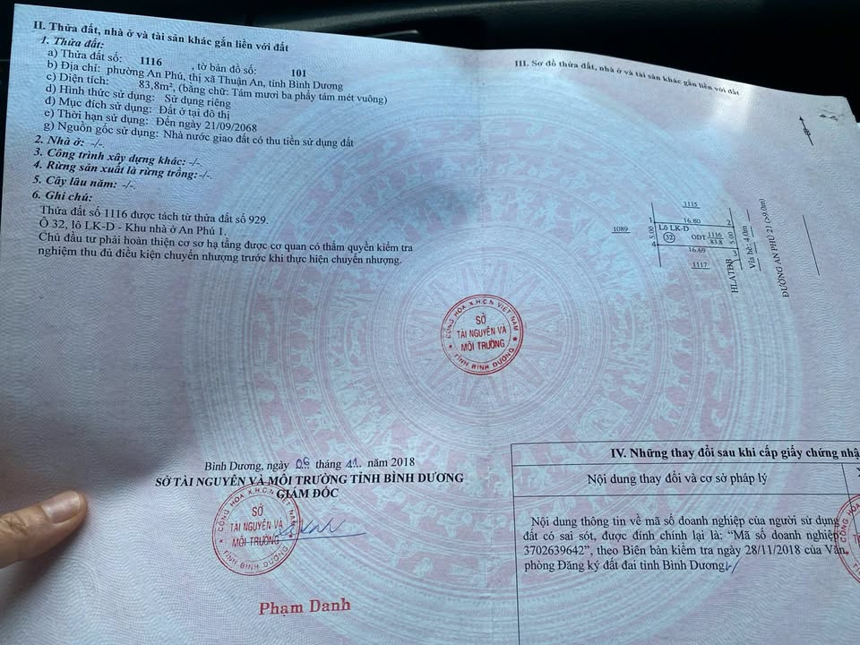 Bán đất KDC An Phú 1, đường Từ Văn Phước, 83m² - Giá chỉ 3 tỷ!