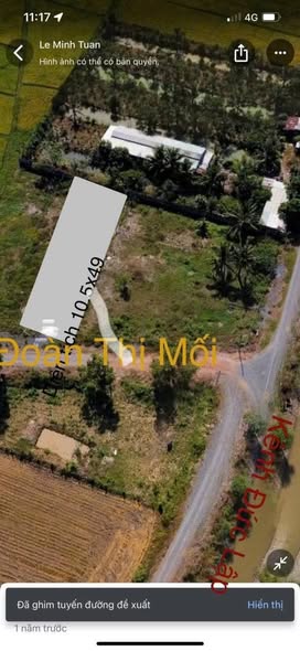 Đất vườn 518m² mặt tiền Đoàn Thị Mối, Củ Chi - Chỉ 1.4 tỷ, đầu tư sinh lời!