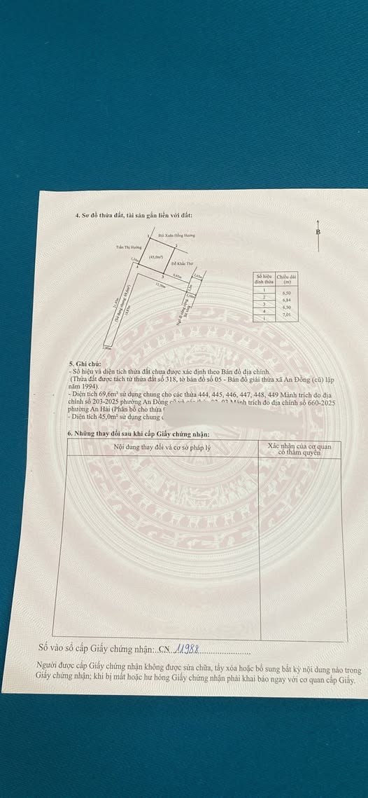 Đất nền Vân Tra, An Đồng 45m² giá 1.3 tỷ - Cơ hội đầu tư tuyệt vời!
