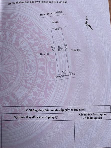 Đất nền Phạm Văn Đồng Hải Dương 72m² giá 5 tỷ - Đầu tư sinh lời ngay!