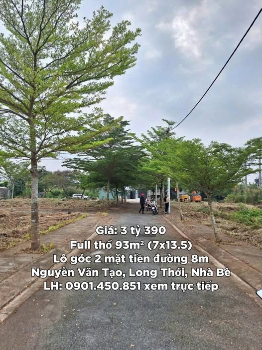 Đất nền hẻm 512 Nguyễn Văn Tạo, xã Hiệp Phước, 93m² - Cơ hội đầu tư tuyệt vời!