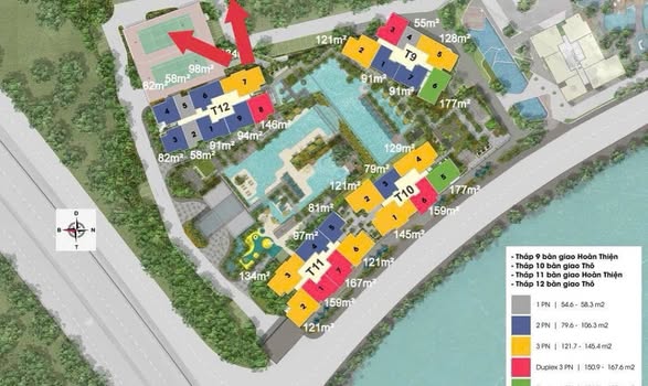 Căn hộ The Infiniti quận 7 134m² giá 12.5 tỷ - View Sông Sài Gòn đẹp mắt!