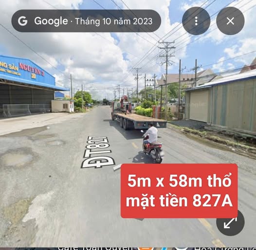Đất thổ cư 290m² xã Thanh Phú Long, Châu Thành, Long An - Giá chỉ 2.5 tỷ!