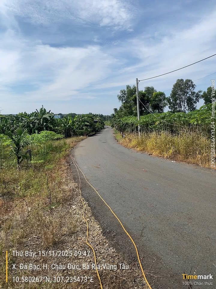 Đất nền tại xã Đá Bạc, Châu Đức, Bà Rịa - Vũng Tàu 140m² chỉ 570 triệu - Sổ hồng chính chủ!