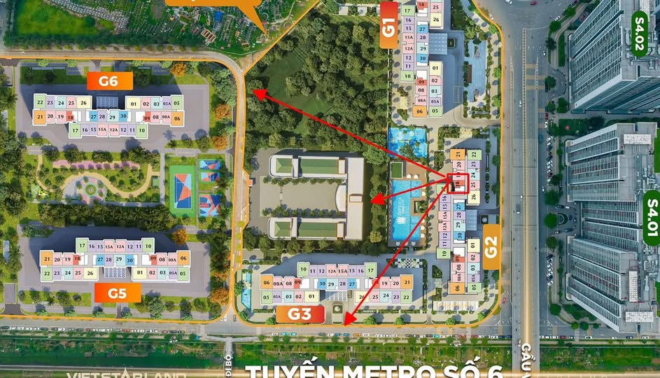 Căn hộ Studio 32m² Toà G2 Sola Park giá 2.85 tỷ - View bể bơi tuyệt đẹp!