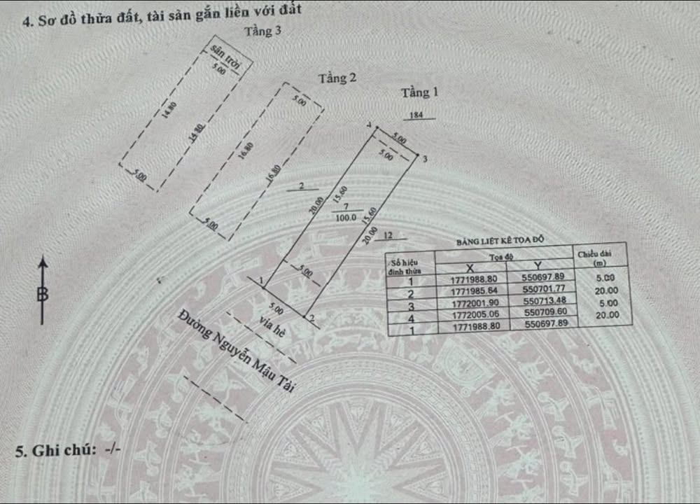 Nhà 3 tầng đường Nguyễn Mậu Tài 100m² giá thỏa thuận - Không gian sống lý tưởng!