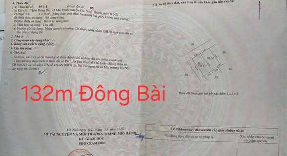 Đất nền đẹp tại Mai Đình, Sóc Sơn, Hà Nội 132m² - Đầu tư tiềm năng sinh lời!