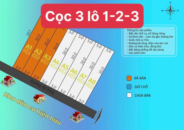 Đất nền 1000m² xã Tân Hà, Lâm Hà giá 630 triệu - Cơ hội đầu tư tuyệt vời!