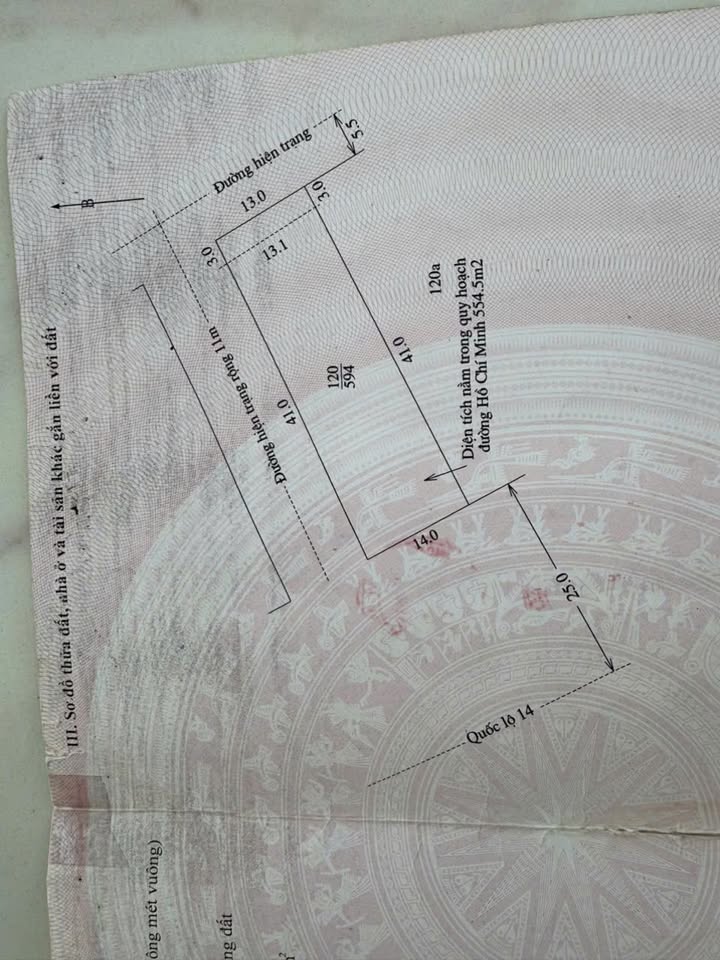 Đất mặt tiền Quốc lộ 14, Chư Sê 574m² - Cơ hội đầu tư hấp dẫn!