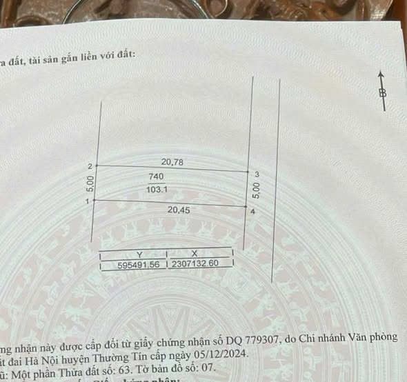 Đất nền Chương Dương, Thường Tín 103m² giá chỉ 4x triệu - Đầu tư sinh lời ngay!