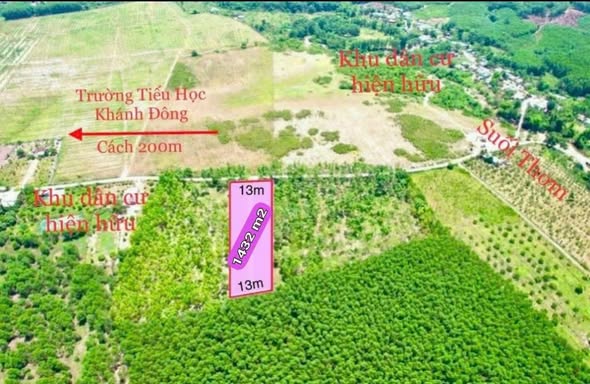 Đất vườn xã Khánh Đông, huyện Khánh Vĩnh 1432m² giá chỉ 700 triệu - Cơ hội đầu tư tuyệt vời!