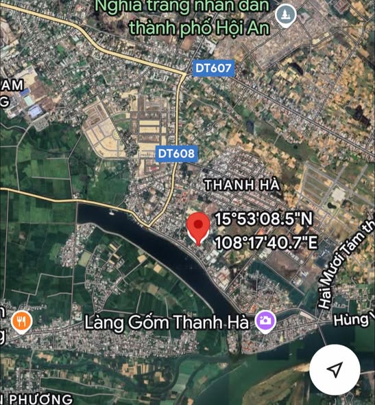 Đất nền phường Thanh Hà Hội An 105m² giá 2 tỷ - Đường nhựa 13,5m thuận tiện!