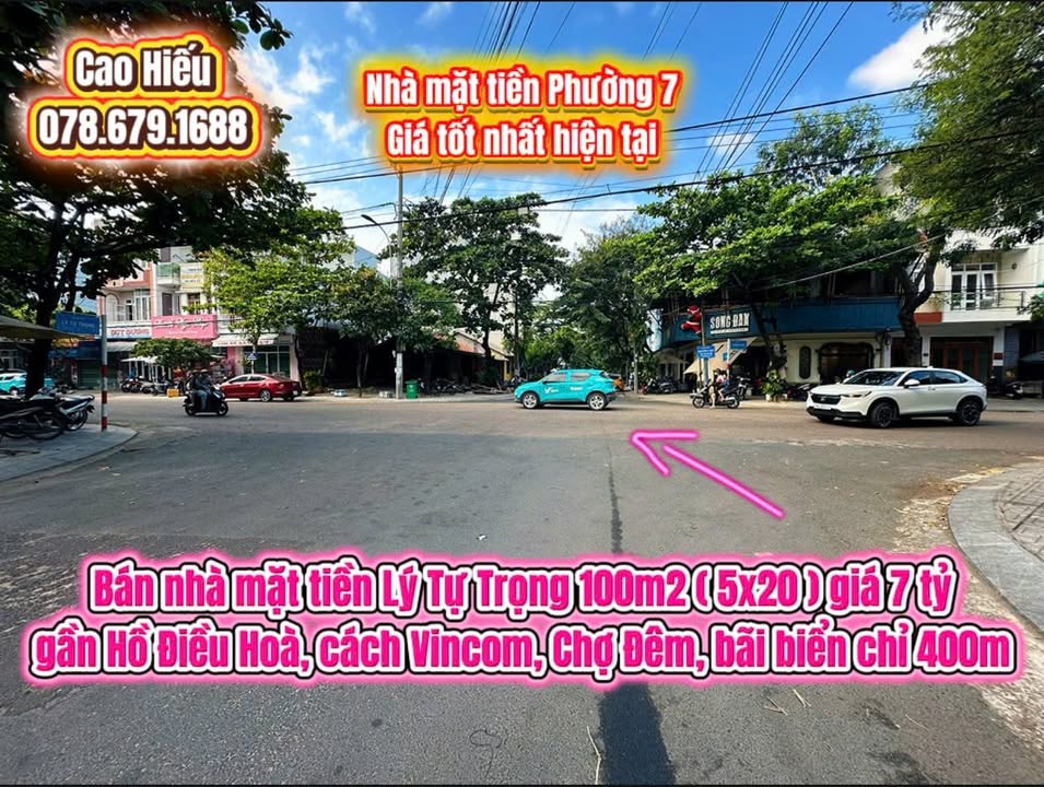 Nhà mặt tiền Lý Tự Trọng Tuy Hoà 100m² giá 7 tỷ - Đầu tư sinh lời ngay!