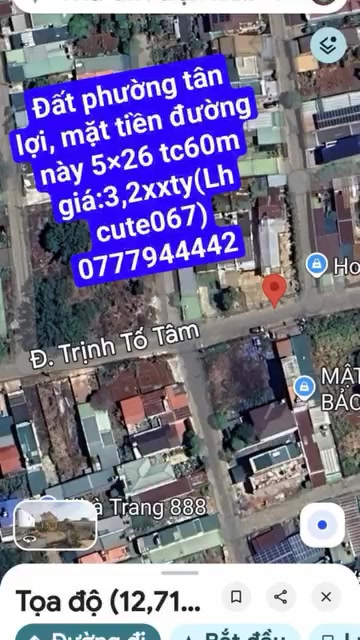 Đất nền Trần Kiên, Tuy Hòa 270m² giá 4.15 tỷ - Đường nhựa thông tứ hướng!