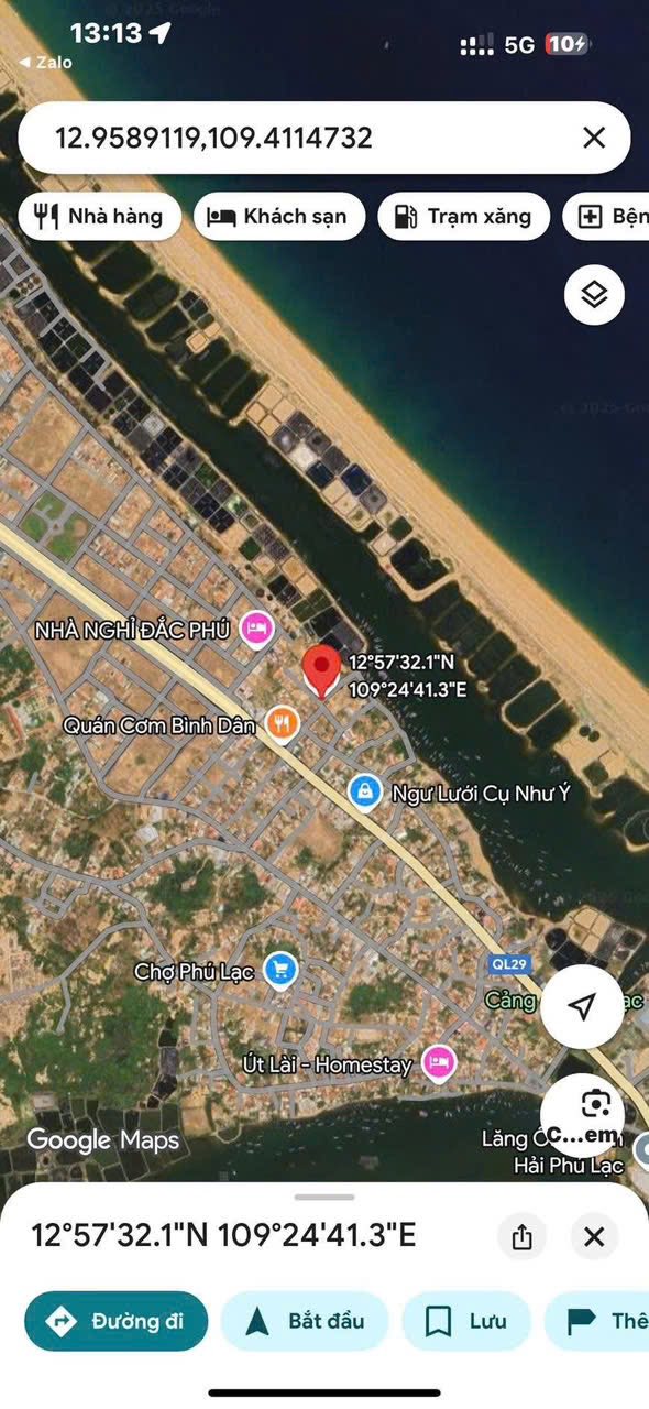 Đất thổ cư Phú Lạc, Đông Hòa 189m² chỉ 1 tỷ - Gần biển và khu công nghiệp!