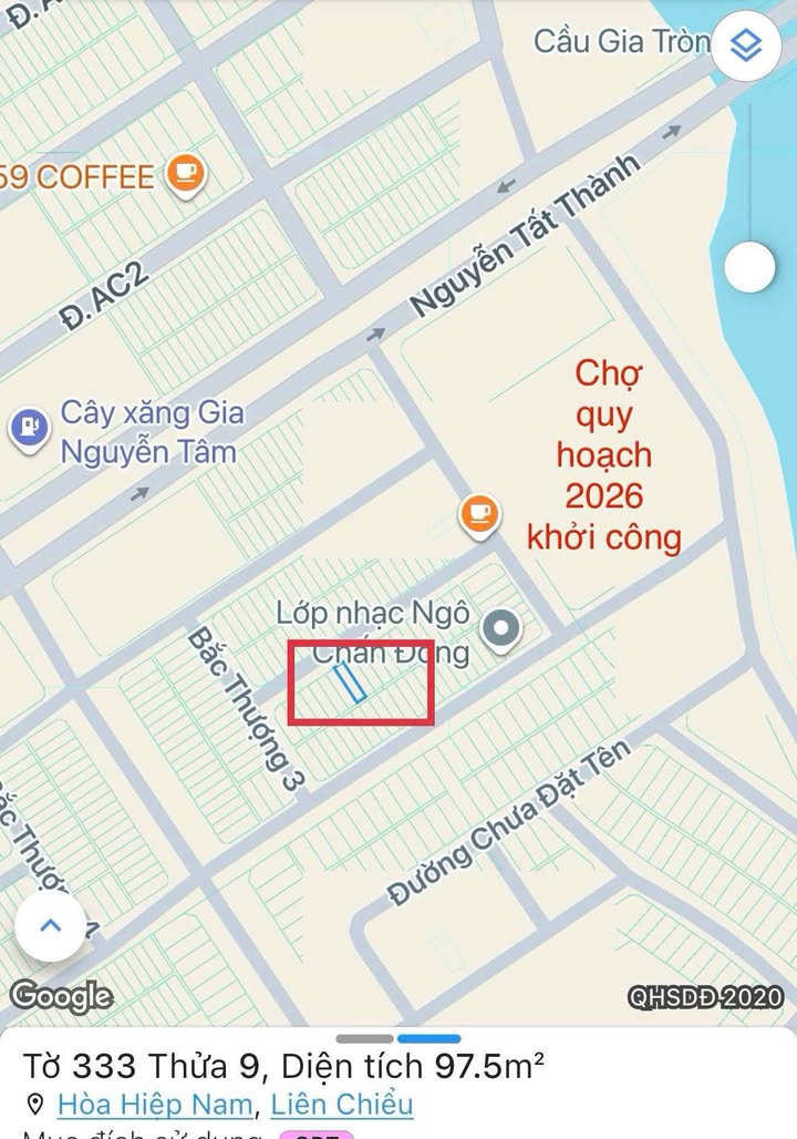 Đất nền mặt tiền Bắc Thượng 2, Đà Nẵng 97.5m² giá 3.5 tỷ - Tiện ích đủ đầy!