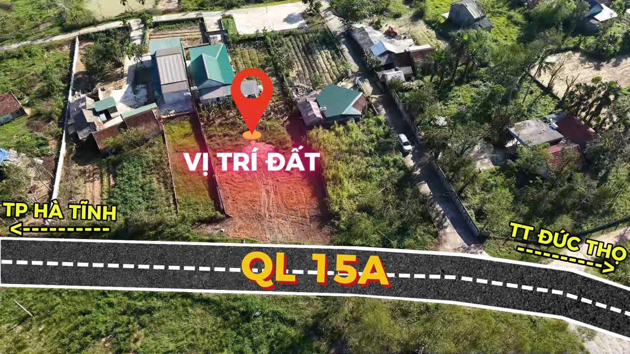 Đất nền QL15, xã Đồng Lộc, 105m² - Giá chỉ 900 triệu, sổ đỏ chính chủ!