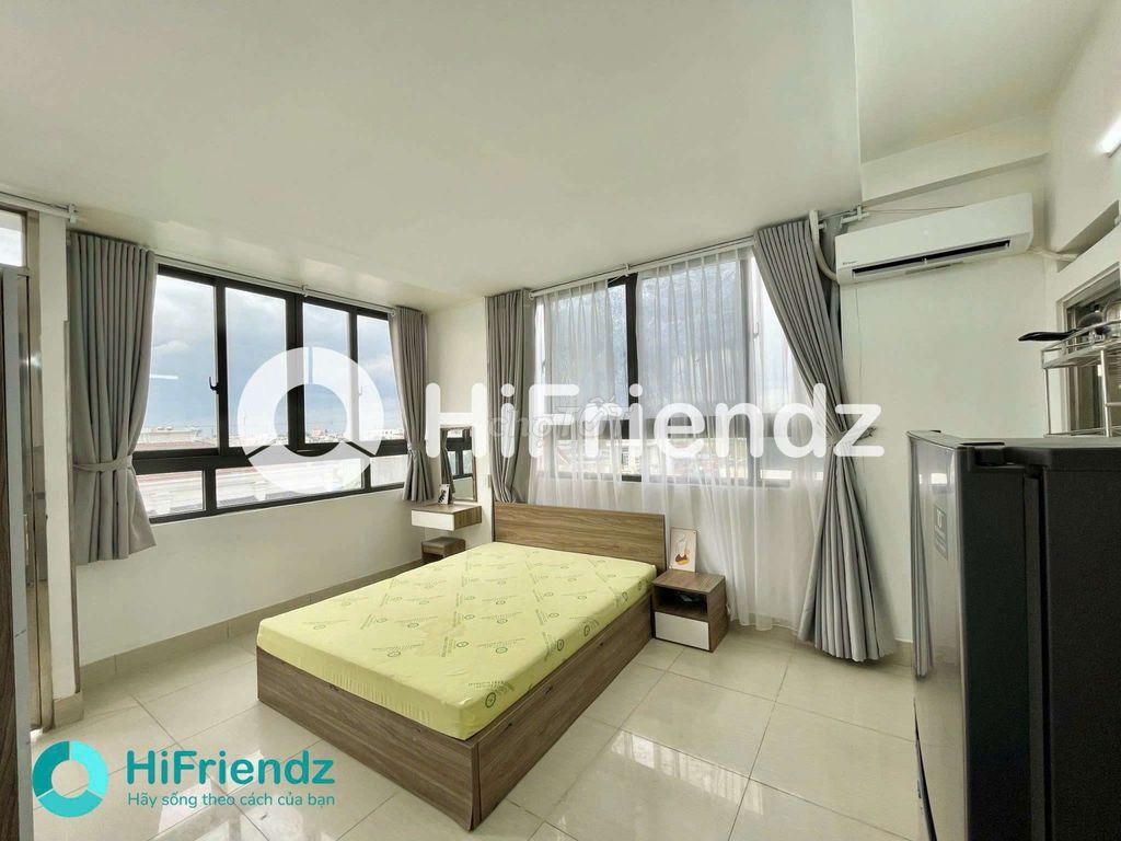 Chung cư Studio view kính 30m² giá 4 triệu - Ngay bến xe Miền Tây, tiện ích đầy đủ!