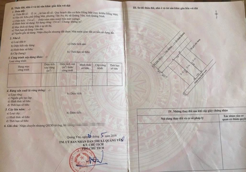 Đất quy hoạch Đồng Mát Tân, Quảng Yên 154m² - Đường rộng, tiện ích đầy đủ!