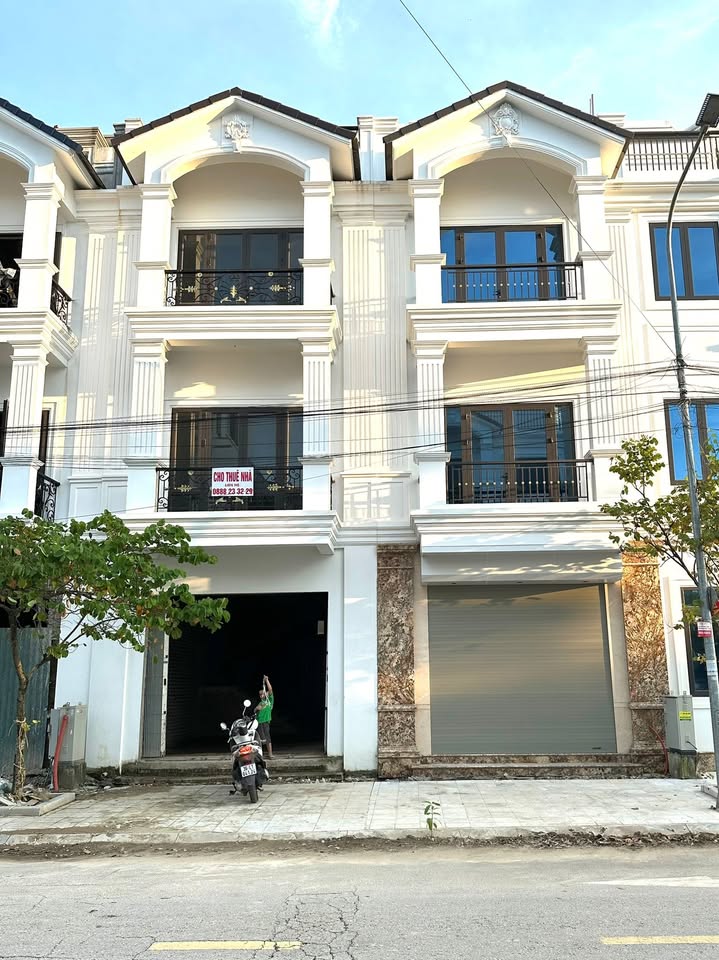 Nhà 4 tầng cho thuê tại Hạc Thành, Thanh Hóa - Thiết kế hoàn thiện mặt ngoài