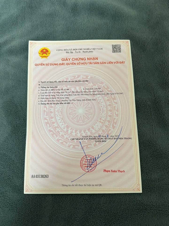 Lô đất Vĩnh Thạnh - 153.3m² giá 2.5 tỷ - Đường ô tô thông thoáng!