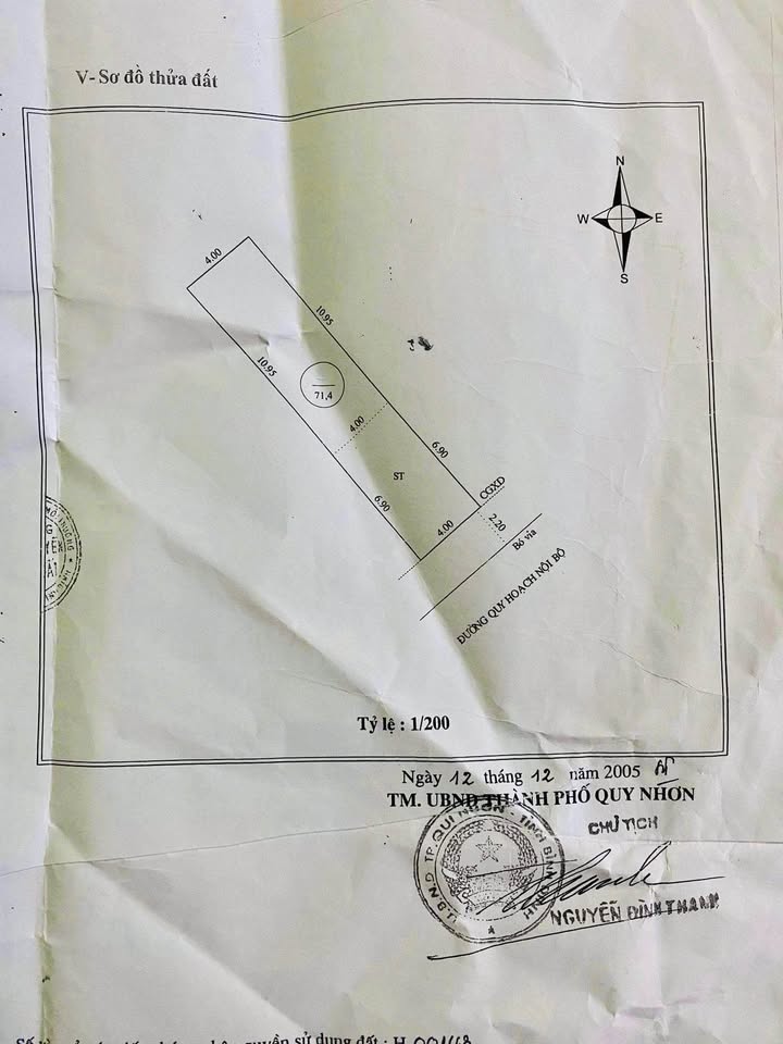 Nhà mặt tiền Trương Minh Giảng, Quy Nhơn 71m² giá 3.9 tỷ - Vị trí đẹp gần biển!