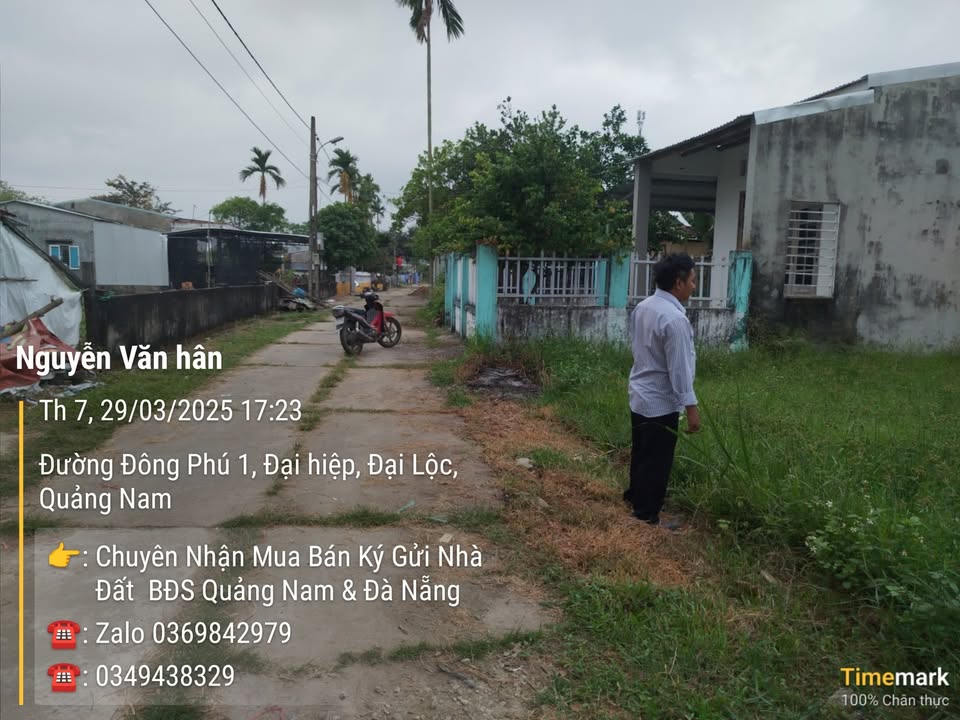 Đất ở Đại Hiệp 165m² giá 800 triệu - Hướng Nam, không lụt!