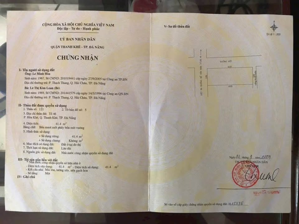 Đất 2 mặt kiệt ô tô Bế Văn Đàn, Thanh Khê 41.4m² giá 3.2 tỷ - Đầu tư sinh lời ngay!