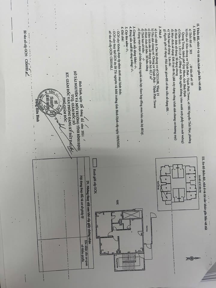 Chung cư Thịnh Phát Quy Nhơn 62,7m² giá 1,5 tỷ - View biển tuyệt đẹp!