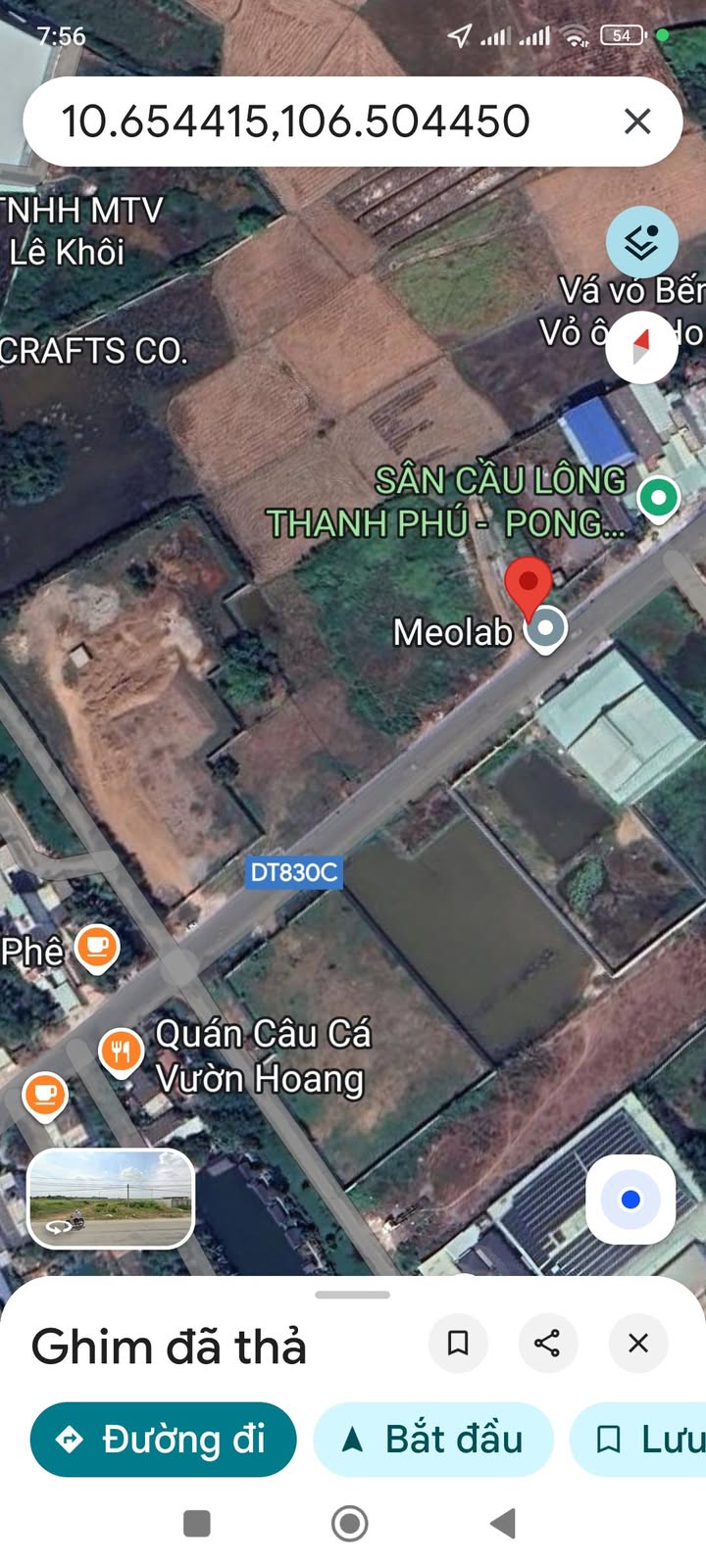 Đất thổ cư 2400m² đường 830C, Bến Lức - Giá 68 tỷ, mặt tiền rộng 40m