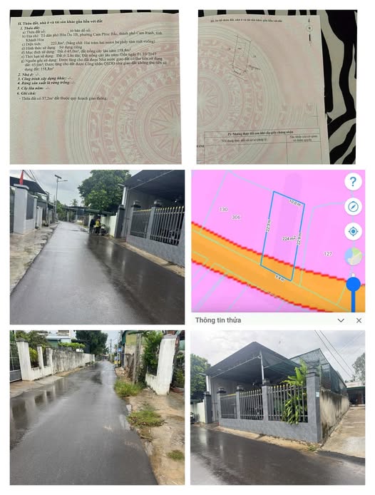 Đất nền Cam Phúc Bắc, TP Cam Ranh 223.8m² giá chỉ 3 tỷ - Đầu tư sinh lời!