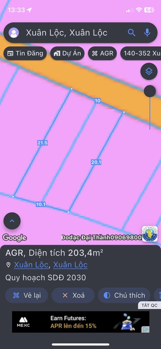 Đất nền Xuân Lộc 200m² giá 200 triệu - Đường bê tông, cơ hội đầu tư tuyệt vời!