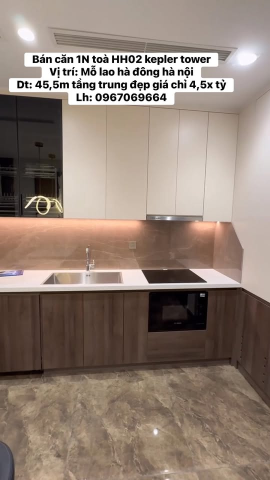 Căn hộ 1 phòng ngủ Kepler Tower Hà Đông 45.5m² giá chỉ 4.5 tỷ - Tầng trung đẹp