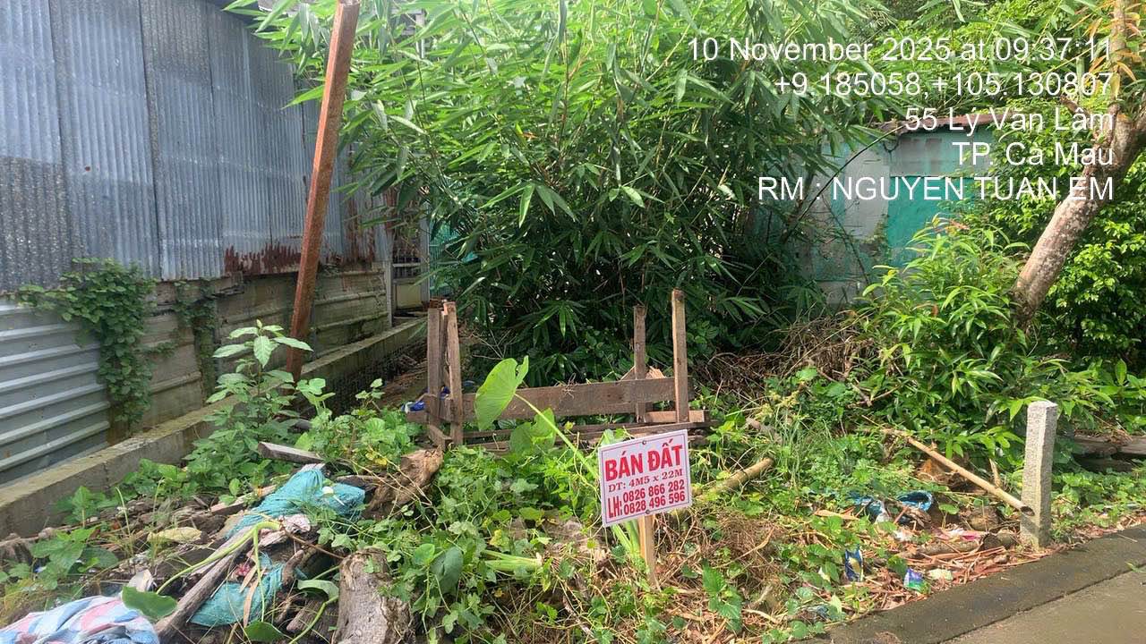 Đất mặt tiền đường Trương Phùng Xuân, Cà Mau 88m² giá 900 triệu - Cơ hội đầu tư tốt!