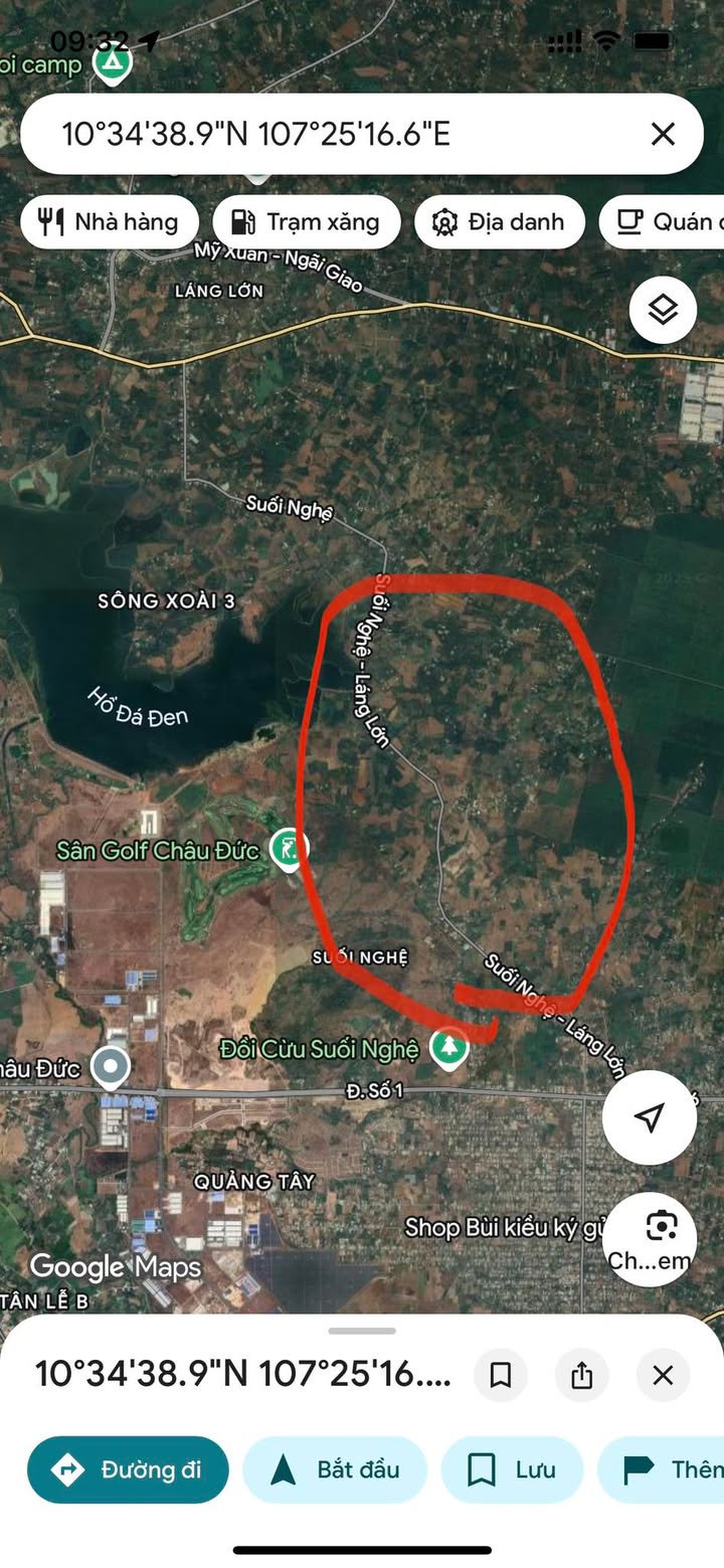 Đất nền Suối Nghệ 1000m² - Phù hợp cho khu nghỉ dưỡng lý tưởng!