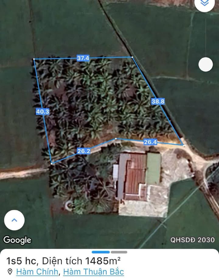 Đất vườn dừa Hàm Chính 1485m² giá 650 triệu - Cơ hội đầu tư hấp dẫn!