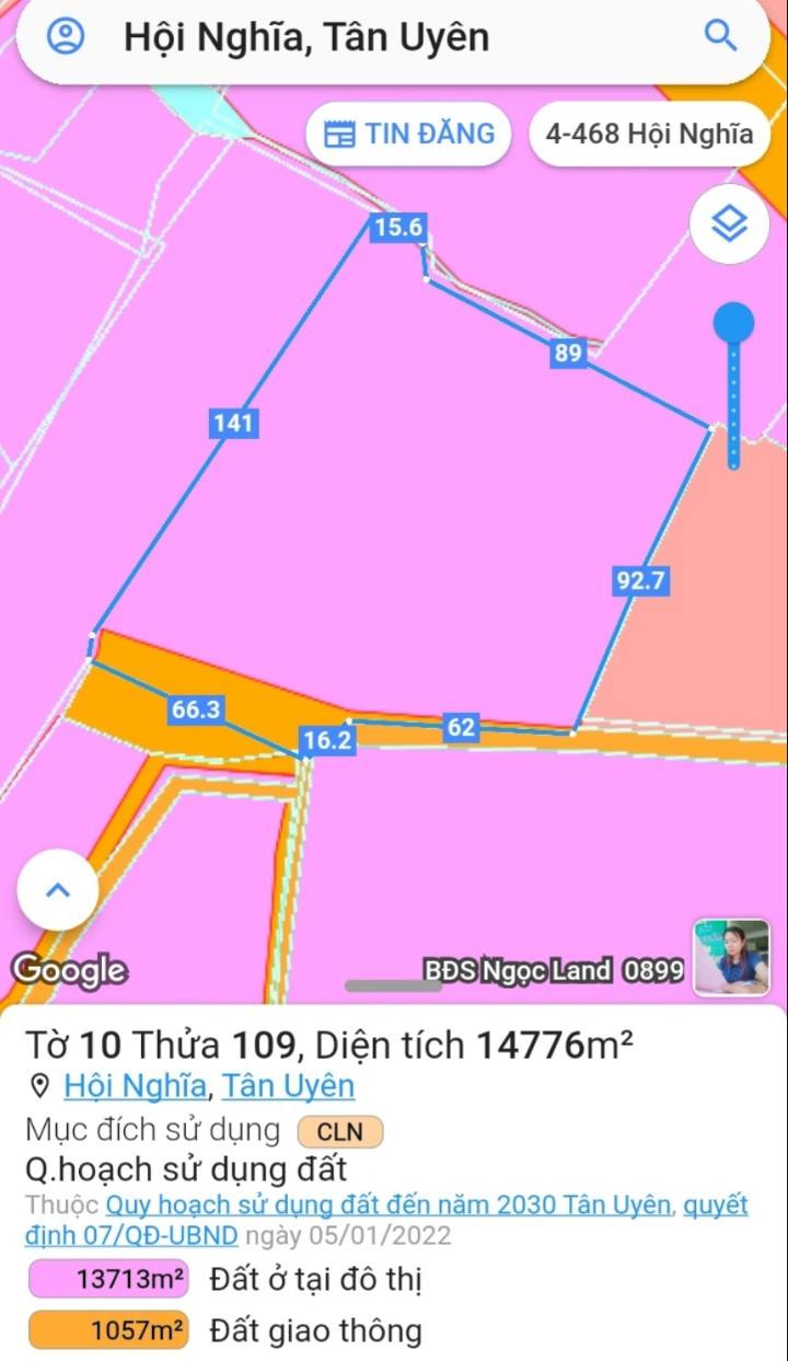 Đất đô thị Hội Nghĩa, Tân Uyên 14.774m² giá 50 tỷ - Cơ hội đầu tư vàng!