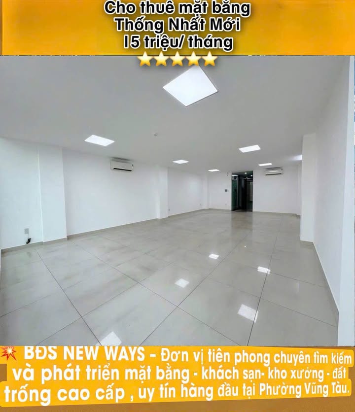 Cho thuê mặt tiền Thống Nhất, Vũng Tàu 60m² - Kinh doanh sầm uất, giá chỉ 15 triệu!