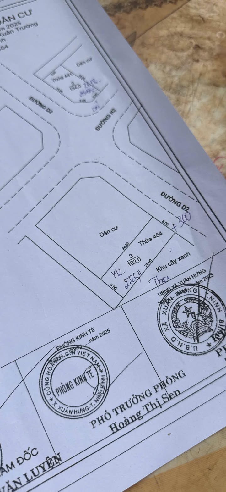 Đất nền Xuân Phương 192m² giá 2.726 tỷ - Lô góc hiếm có đầu tư!