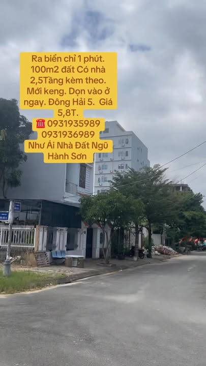 Nhà 3 tầng đường Đông Hải 5, Đà Nẵng 100m² giá 5.8 tỷ - Vị trí đắc địa gần biển!