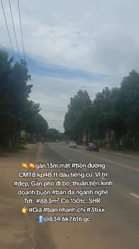 Đất mặt tiền đường Cách Mạng Tháng 8, Dầu Tiếng 883m² giá 3 tỷ - Đầu tư sinh lời ngay!